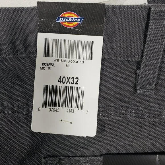 Dickies Men's Relaxed-Fit Carpenter Jean Rinsed Slate Straight Leg 40x32 1932RSL - Picture 2 of 7